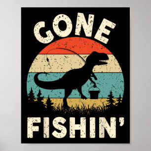 Affiche Amusant Gone Chemise de pêche Hommes Femmes Jeunes
