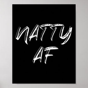 Affiche Amusant Gym entraînement 100% Natty Af Bodybuildin