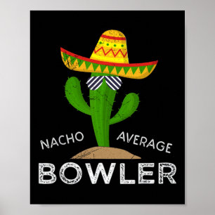 Affiche Amusant Hilarious Bowler Joke Humour Funny Bowling
