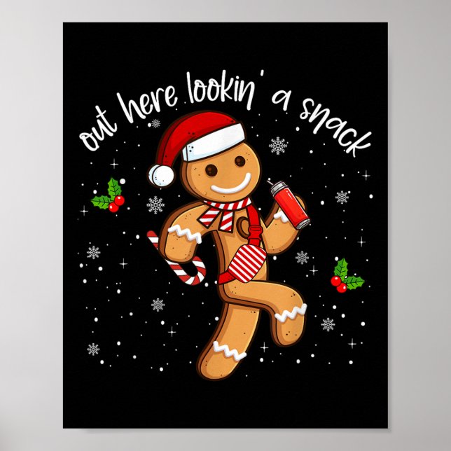 Affiche Amusant Ici À L'Air D'Un Snack Gingerbread Ch (Devant)