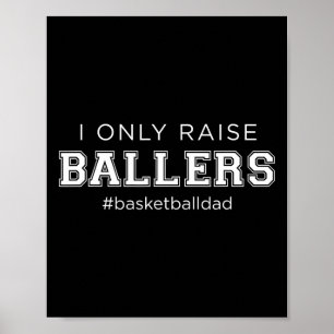 Affiche Amusant Je Seulement Lever Ballon Papa Basketball 