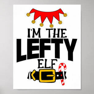 Affiche Amusant, je suis les costumes d'elfe gaucher Noël