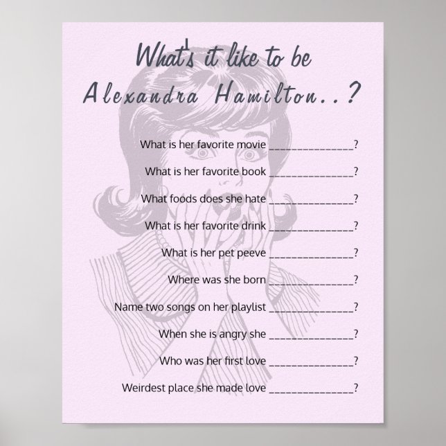 Affiche Amusant jeu de questions de parti 40e anniversaire (Devant)