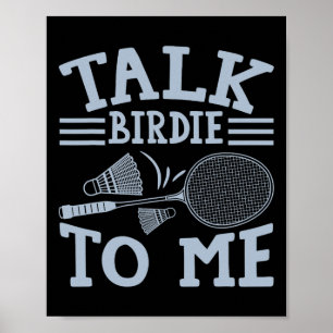 Affiche Amusant Joueur Badminton Match Jeu Joke 2