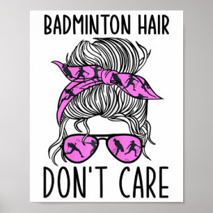 Affiche Amusant Joueur De Badminton - Navette Badmin