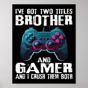 Affiche Amusant Joueur Dit Pour Les Garçons Ados Jeu Vidéo