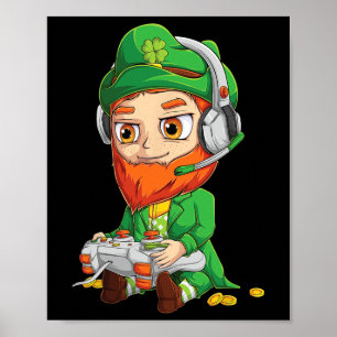 Affiche Amusant Joueur Jour de la Saint Patrick Chemise En