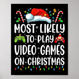Affiche Amusant Joueur Le Plus Probable À Jouer Des Jeux V