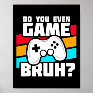 Affiche Amusant Joueur Vidéo - Jeu Console Pc - Jeu Vidéo