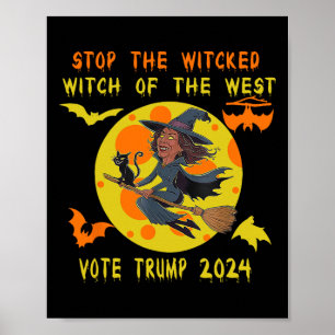 Affiche Amusant Kamala Harris Arrêtez La Méchante Sorcière