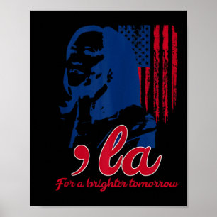 Affiche Amusant Kamala Harris Pour Un Demain Plus Brillant