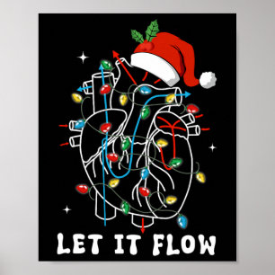 Affiche Amusant Laisser Flow Anatomie Coeur Cardiaque Infi