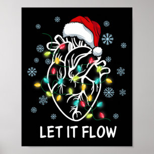 Affiche Amusant Laisser Flow Anatomie Coeur Cardiaque Infi