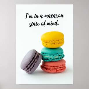 Affiche Amusant Macaron Puns Salon Food Wall Art