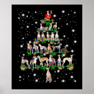 Affiche Amusant marionnette de Noël Arbre de Noël