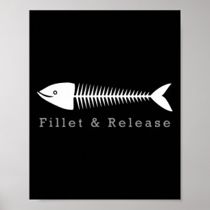 Affiche Amusant Pêche Pêcheur Humour Tee Filet Et Relea