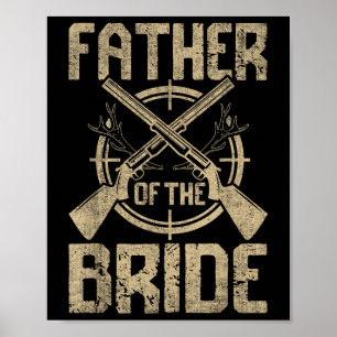 Affiche Amusant Père Mariage De La Chasse De Mariée