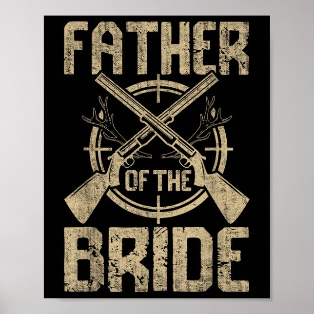 Affiche Amusant Père Mariage De La Chasse De Mariée (Devant)