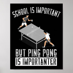Affiche Amusant Ping Pong Lecteur Table Tennis Cadeau