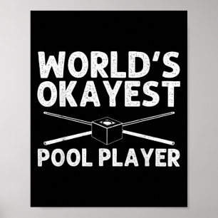 Affiche Amusant Pool Art Pour Hommes Femmes Billard Lover