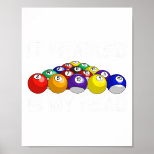Affiche Amusant Pool Art Pour Hommes Femmes Billard Lover 