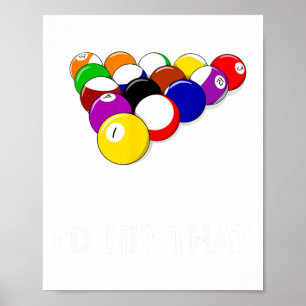 Affiche Amusant Pool Id Toucher Ce Billard Lecteur Cadeau