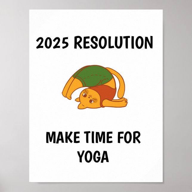 Affiche Amusant Prenez le temps pour le yoga Wall art (Devant)