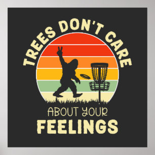 Affiche Amusant Retro Disc Conception de Golf Les amateu