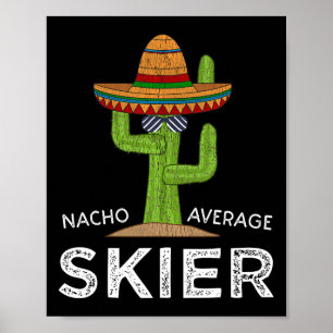 Affiche Amusant Ski De Neige Humour Amusant Skier Drôle Di