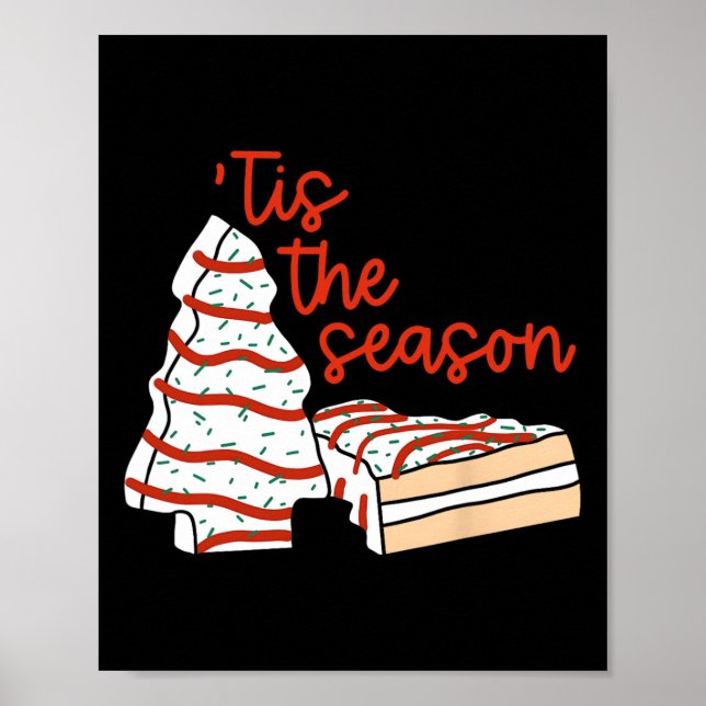 Affiche Amusant Tis Season Design Christmas Tree Cakes Deb (Devant)