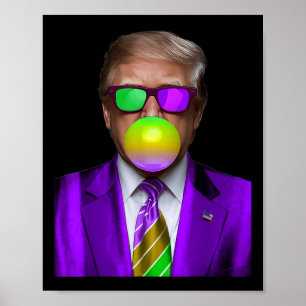 Affiche Amusant Trump bulle de la gomme Chemise Trump Mard