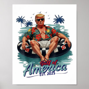 Affiche Amusant Trump Chemise Golfe Des Etats-Unis Est 202