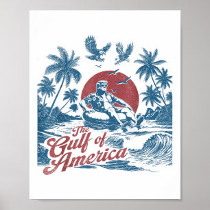 Affiche Amusant Trump Golfe Des États-Unis Amérique Est 20