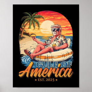 Affiche Amusant Trump Golfe Des États-Unis Amérique Est 20
