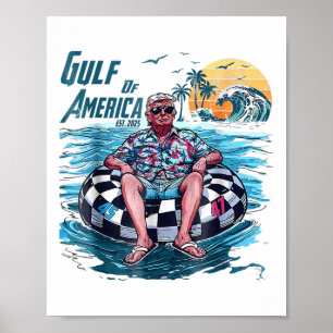 Affiche Amusant Trump Golfe Des États-Unis Amérique Est 20