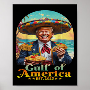 Affiche Amusant Trump Golfe Des États-Unis Amérique Rétro