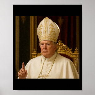 Affiche Amusant Trump Pope mème Gear Républ catholique du