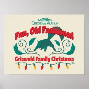 Affiche Amusant, vieux style Griswold Noël de famille