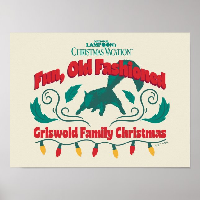 Affiche Amusant, vieux style Griswold Noël de famille (Devant)
