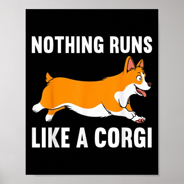 Affiche Amusante Conception De Corgi Pour Hommes Femmes An (Devant)