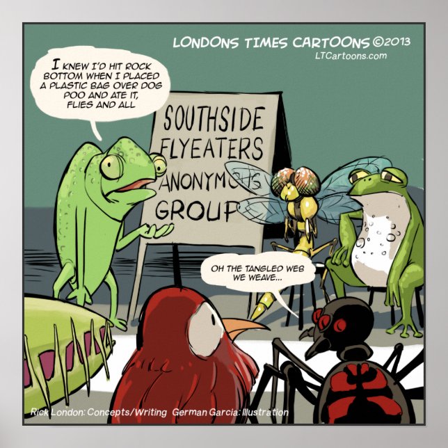 Affiche amusante en 12 étapes d'Anteater (Devant)