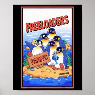 Affiche Amusante injustice politique Tarifs Heard Island P