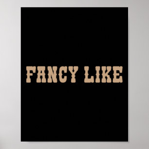 Affiche Amusante Ligne Danser Pays Occidental Fancy Like