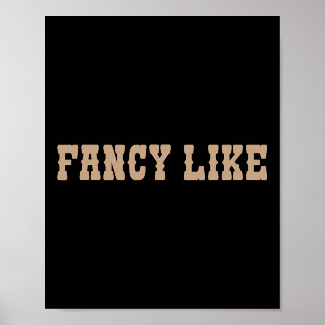 Affiche Amusante Ligne Danser Pays Occidental Fancy Like (Devant)