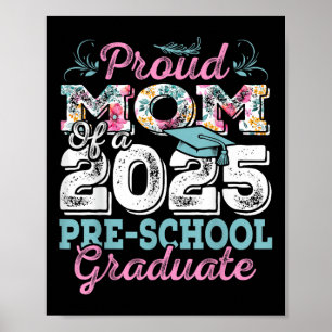 Affiche Amusante Maman Fière D'Un Cl De 2025 Graduat Présc