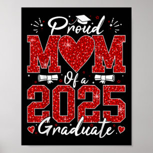 Affiche Amusante Maman Fière D'Un Diplômé De 2025 Senior 2