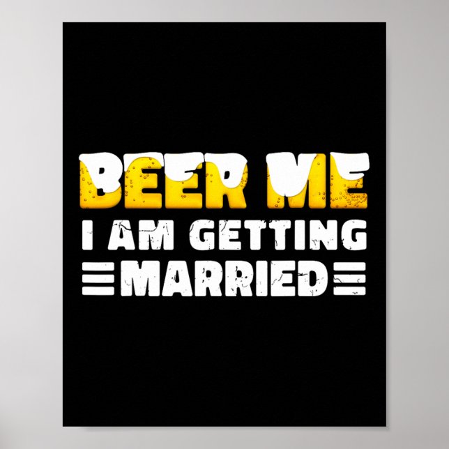 Affiche Amusante Mariée Et Groom Bachelor Party (Devant)