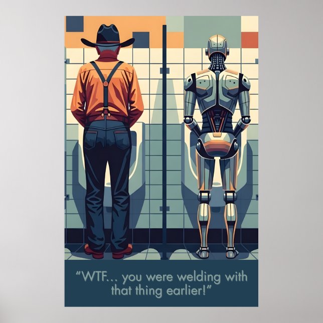 Affiche amusante sur le thème de la soudure (Devant)