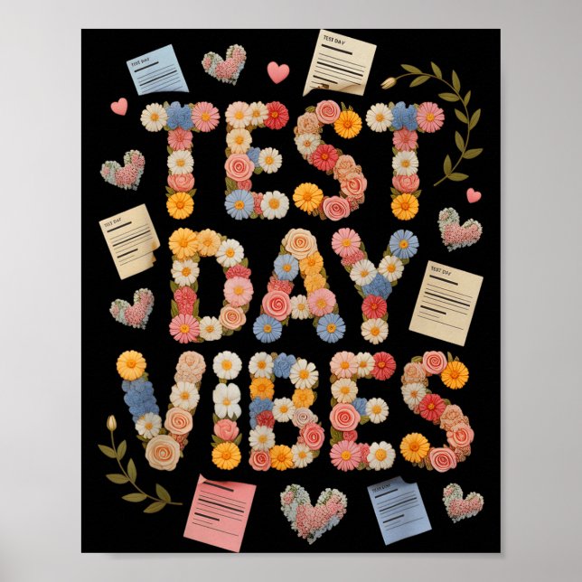 Affiche Amusantes vibrations de jour de test tout va bien  (Devant)