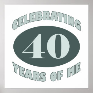 Affiche Amusants 40e anniversaire cadeaux